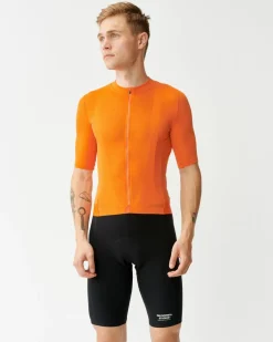 Pas Normal Studios Men's Solitude Mesh Jersey — Bright Orange^ Jerseys