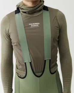 Pas Normal Studios Men's Thermal Hooded Windproof Base Layer — Dark Stone^ Base Layers