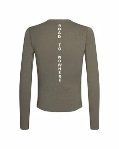 Pas Normal Studios Men's Thermal Long Sleeve Base Layer — Dark Stone^ Base Layers