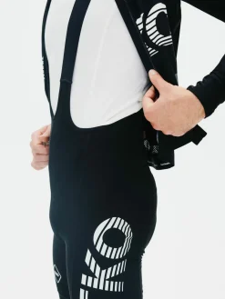Pas Normal Studios Men's T.K.O. Essential Thermal Long Bibs — Black^ Bibs