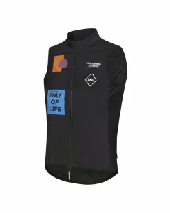 Pas Normal Studios Men's T.K.O. Mechanism Stow Away Gilet — Black^ Jackets & Gilets