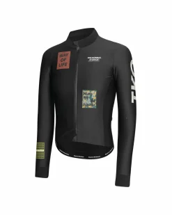 Pas Normal Studios Men's T.K.O. Mechanism Thermal Long Sleeve Jersey — Black^ Jerseys