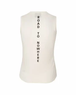 Pas Normal Studios Mid Sleeveless Base Layer — Off White^Women Base Layers|Base Layers