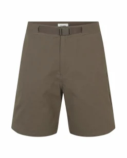 Pas Normal Studios Off-Race Cotton Twill Shorts — Ash Brown^Women Casual|Casual