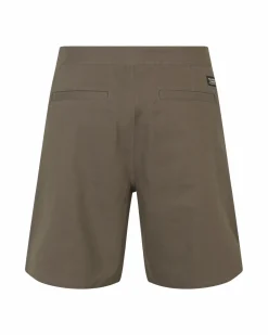Pas Normal Studios Off-Race Cotton Twill Shorts — Ash Brown^Women Casual|Casual