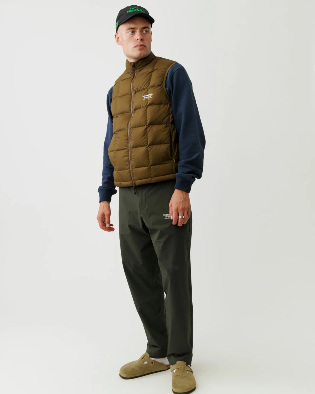 Pas Normal Studios Off-Race Down Vest — Army Brown^Women Casual|Casual