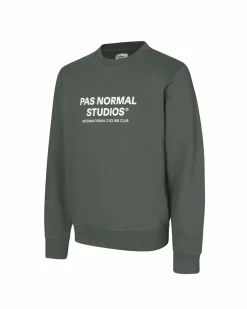 Pas Normal Studios Off-Race Logo Sweatshirt — Olive^Women Casual|Casual