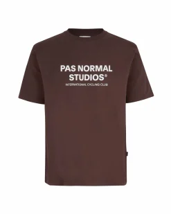 Pas Normal Studios Off-Race Logo T-Shirt — Deep Brown^Women Casual|Casual