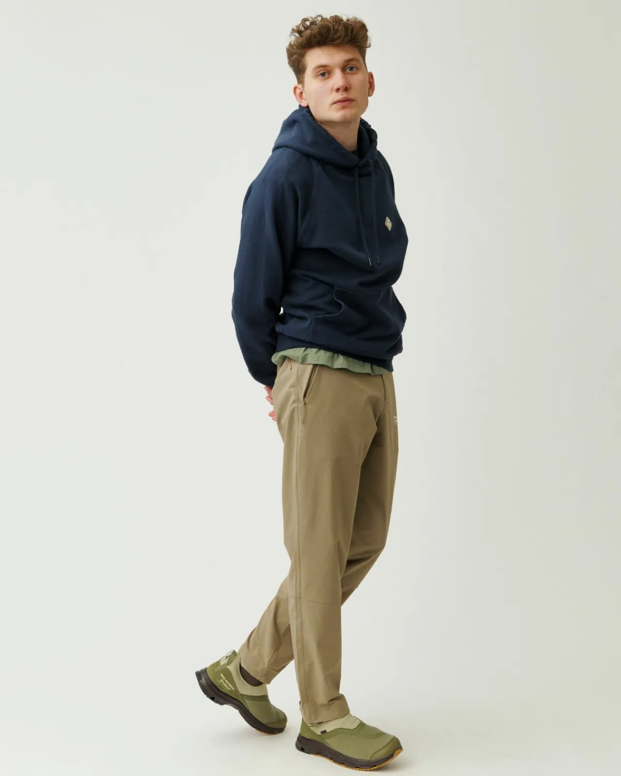 Pas Normal Studios Off-Race Patch Hoodie — Navy^Women Casual|Casual