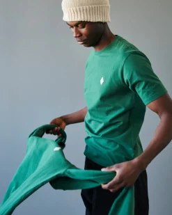 Pas Normal Studios Off-Race Patch T-Shirt — Pine Green^Women Casual|Casual