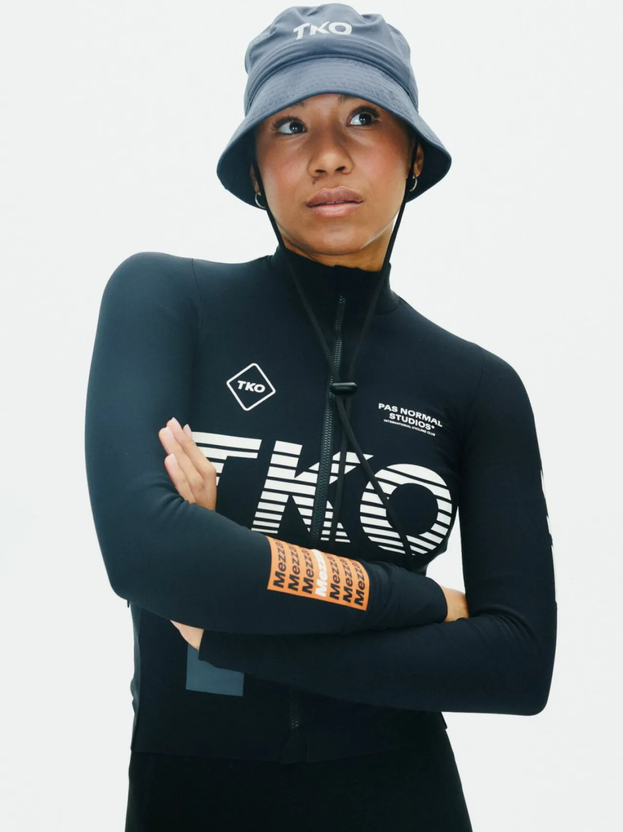 Pas Normal Studios T.K.O. Off-Race Shield Bucket Hat — Navy^Women Accessories|Accessories