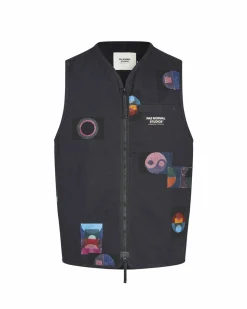 Pas Normal Studios T.K.O. Off-Race Twill Vest — Charcoal^Women Casual|Casual