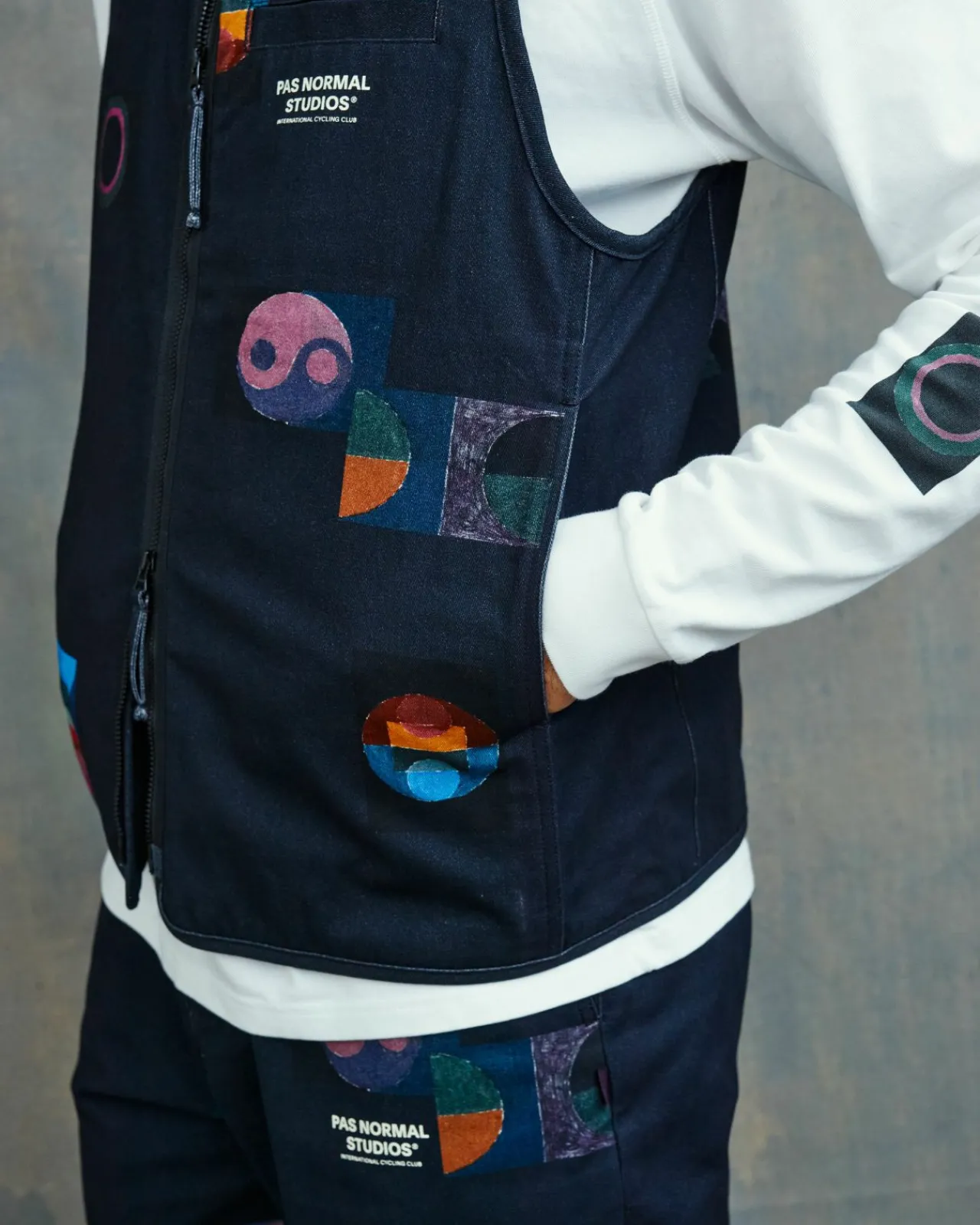 Pas Normal Studios T.K.O. Off-Race Twill Vest — Charcoal^Women Casual|Casual