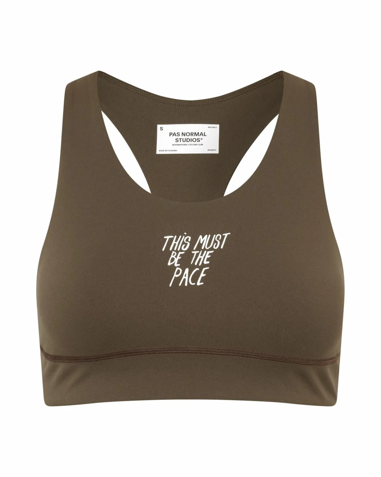 Pas Normal Studios Women's Balance Bra — Dusty Brown^Women Gym & Training