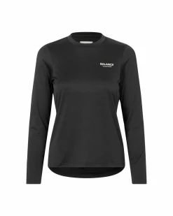 Pas Normal Studios Women's Balance Long Sleeve T-shirt — Black^Women Gym & Training