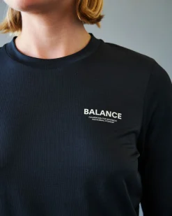 Pas Normal Studios Women's Balance Long Sleeve T-shirt — Black^Women Gym & Training