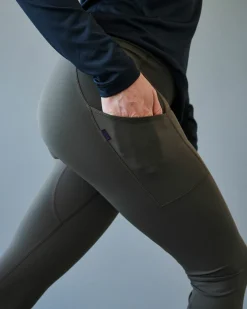 Pas Normal Studios Women's Balance Long Tights — Dusty Brown^Women Gym & Training