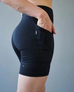 Pas Normal Studios Women's Balance Short Tights — Black^Women Gym & Training