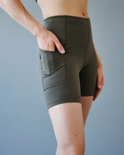 Pas Normal Studios Women's Balance Short Tights — Dusty Brown^Women Gym & Training