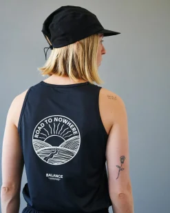 Pas Normal Studios Women's Balance Sleeveless Top — Black^Women Gym & Training