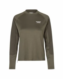 Pas Normal Studios Women's Escapism Technical LS T-shirt — Dark Stone^Women Jerseys