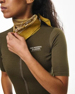 Pas Normal Studios Women's Escapism Wool Jersey — Dark Stone^Women Jerseys