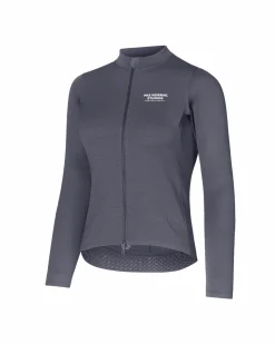 Pas Normal Studios Women's Escapism Wool Long Sleeve Jersey — Steel^Women Jerseys