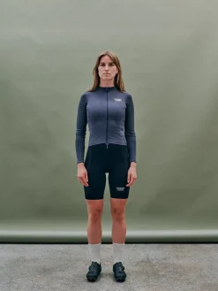 Pas Normal Studios Women's Escapism Wool Long Sleeve Jersey — Steel^Women Jerseys