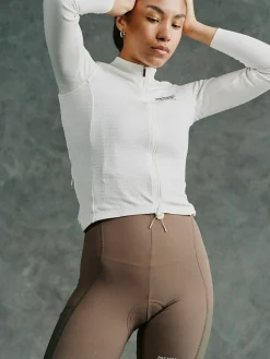 Pas Normal Studios Women's Escapism Wool Long Sleeve Jersey — Off White^Women Jerseys