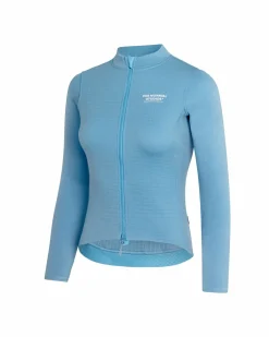 Pas Normal Studios Women's Escapism Wool Long Sleeve Jersey — Sky Blue^Women Jerseys