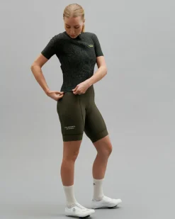 Pas Normal Studios Women's Essential Jersey — Check Olive Green^Women Jerseys