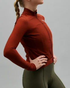 Pas Normal Studios Women's Essential Long Sleeve Jersey — Brick^Women Jerseys