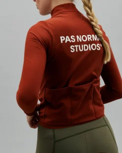 Pas Normal Studios Women's Essential Long Sleeve Jersey — Brick^Women Jerseys
