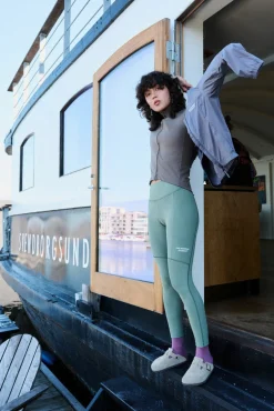 Pas Normal Studios Women's Essential Thermal Long Tights — Dark Celeste^Women Bibs