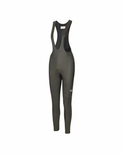 Pas Normal Studios Women's Essential Thermal Long Bibs — Dark Olive^Women Bibs