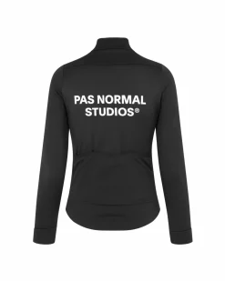 Pas Normal Studios Women's Essential Thermal Long Sleeve Jersey — Black^Women Jerseys