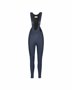 Pas Normal Studios Women's Essential Thermal Long Bib — Navy^Women Bibs