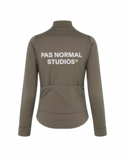 Pas Normal Studios Women's Essential Thermal Long Sleeve Jersey — Ash Brown^Women Jerseys