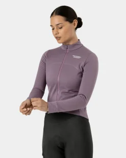 Pas Normal Studios Women's Essential Thermal Long Sleeve Jersey — Dusty Purple^Women Jerseys