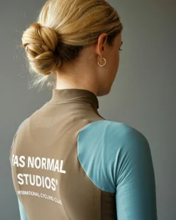 Pas Normal Studios Women's Mechanism Long Sleeve Jersey — Dusty Blue / Dark Stone^Women Jerseys