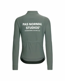 Pas Normal Studios Women's Mechanism Long Sleeve Jersey — Dark Moss^Women Jerseys