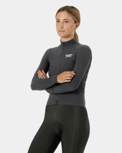 Pas Normal Studios Women's Mechanism Long Sleeve Jersey — Anthracite^Women Jerseys