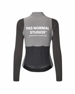 Pas Normal Studios Women's Mechanism Long Sleeve Jersey — Colour Block Grey^Women Jerseys