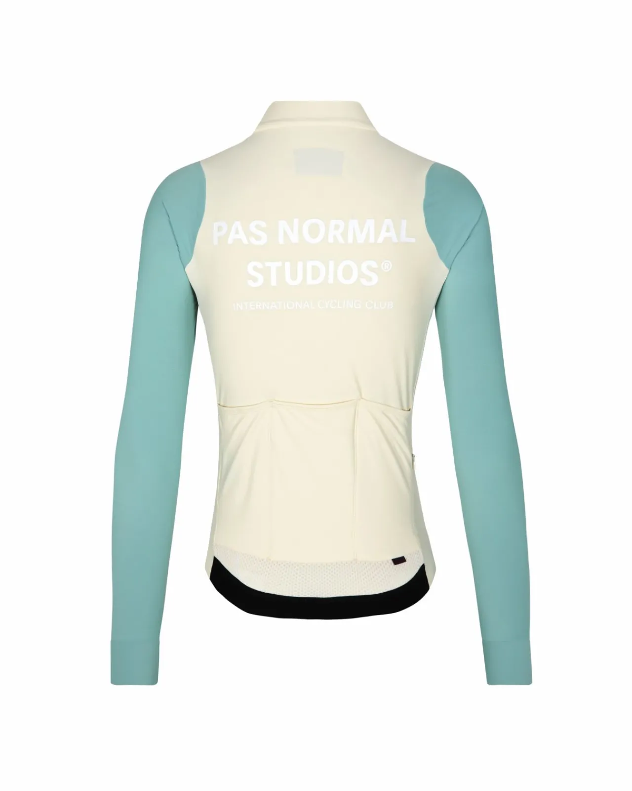 Pas Normal Studios Women's Mechanism Long Sleeve Jersey — Off-White / Light Teal^Women Jerseys