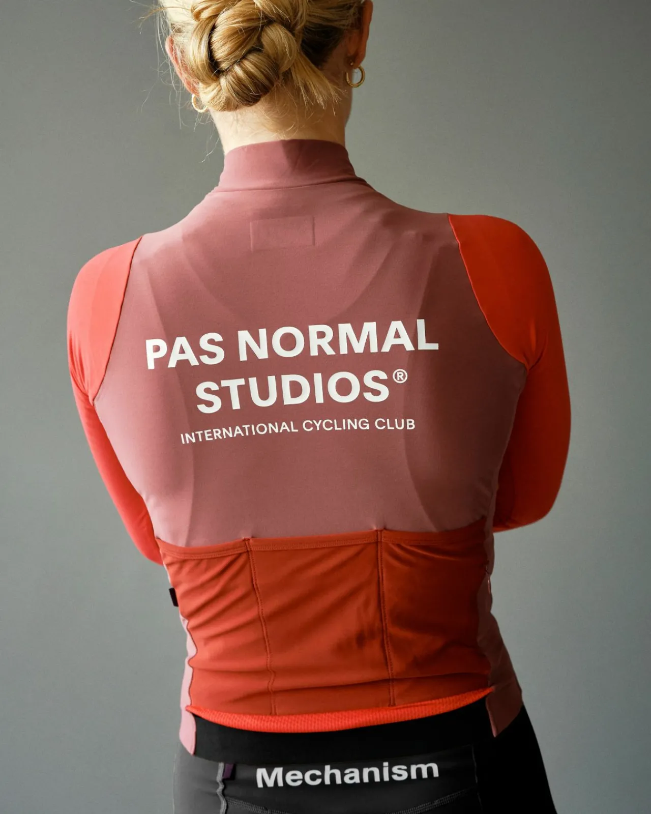 Pas Normal Studios Women's Mechanism Long Sleeve Jersey — Colour Block Red^Women Jerseys