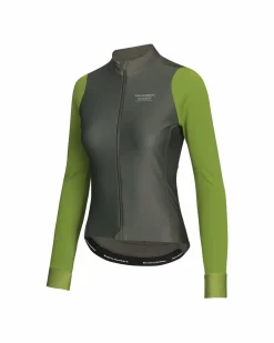 Pas Normal Studios Women's Mechanism Thermal Long Sleeve Jersey — Ivy Green^Women Jerseys