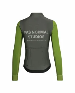 Pas Normal Studios Women's Mechanism Thermal Long Sleeve Jersey — Ivy Green^Women Jerseys