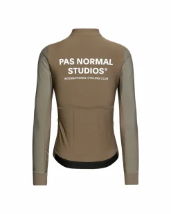 Pas Normal Studios Women's Mechanism Thermal Long Sleeve Jersey — Earth / Dark Stone^Women Jerseys
