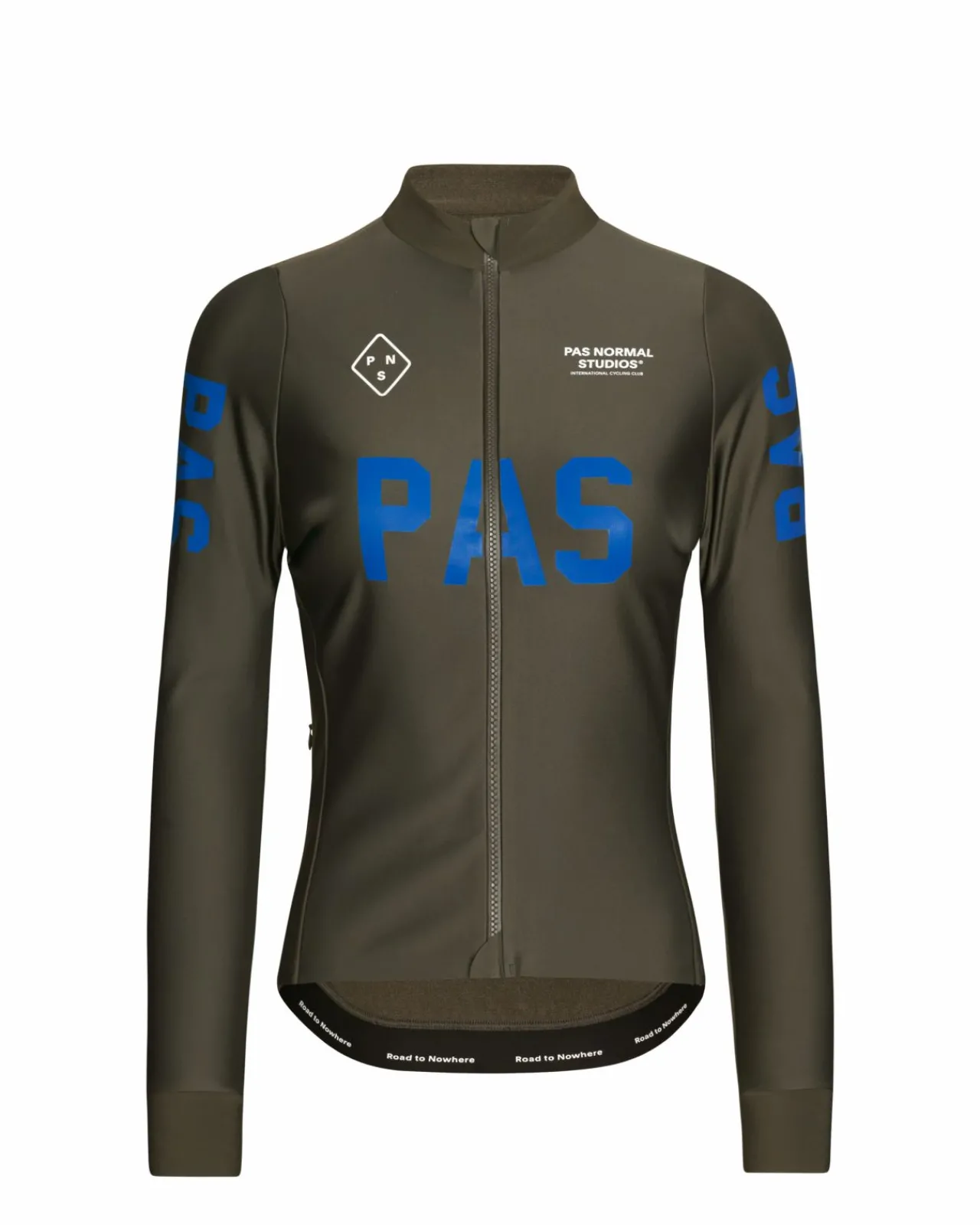 Pas Normal Studios Women's PAS Mechanism Thermal Long Sleeve Jersey — Dark Olive^Women Jerseys