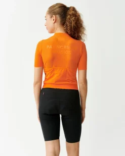 Pas Normal Studios Women's Solitude Mesh Jersey — Bright Orange^Women Jerseys